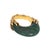 Brutalist 70s Vintage Malachite Brutalist Ring High Dome Sz 6.5 14k Yellow Gold Jewelry For Sale - Image 3 of 8