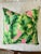 Pink Contemporary Dominican Banana Leaves with Pink Pillow Cover For Sale - Image 8 of 11