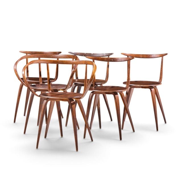 Mid-Century Modern George Nelson for Herman Miller Model 5890 Mid Century Pretzel Dining Chairs - Set of 6 For Sale - Image 3 of 17