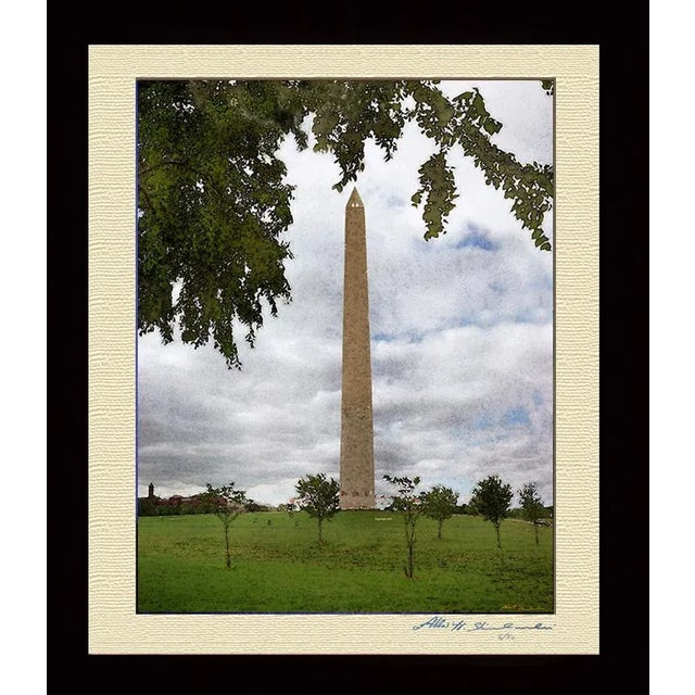 Realism The Washington Monument & Clouds For Sale - Image 3 of 3