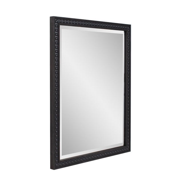 Beaded Vanity Mirror - Black For Sale In Chicago - Image 6 of 11