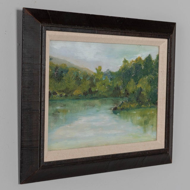 French French Plein Air Landscape Oil Painting Framed For Sale - Image 3 of 7