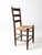 This is an antique rush seat chair. The provincial side chair features a three rung ladder back and a beautiful woven rush...