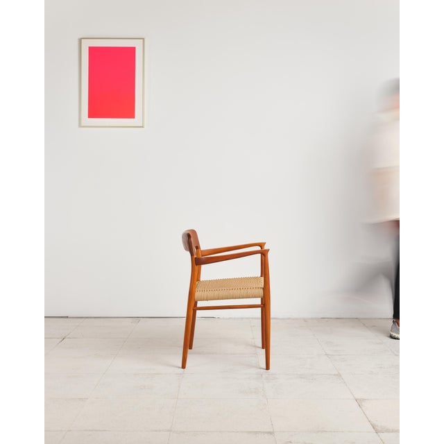 Mid-Century Modern Teak No. 56 Armchair by Niels O. Møller for J. L. Moller, 1950s For Sale - Image 3 of 18