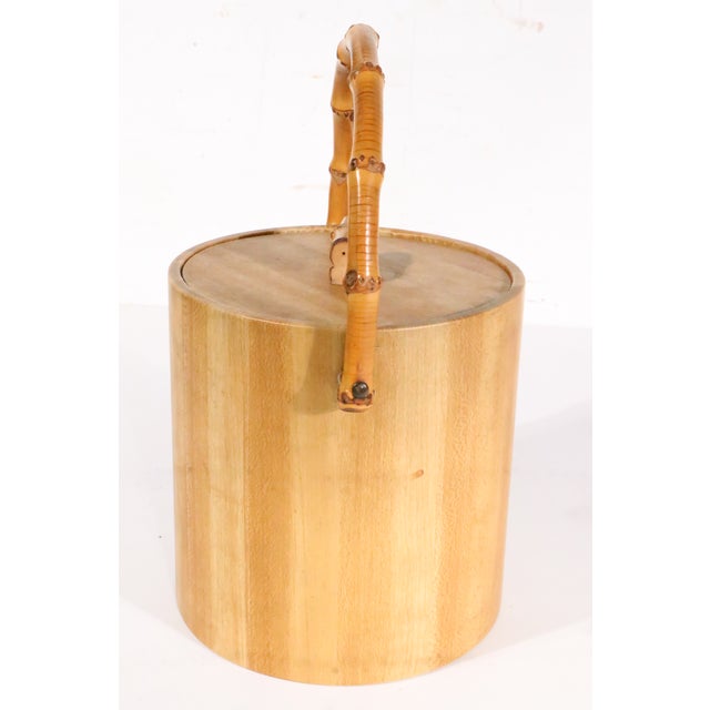 Mid 20th Century Coastal Bamboo Ice Bucket by Tastesetter For Sale - Image 12 of 13