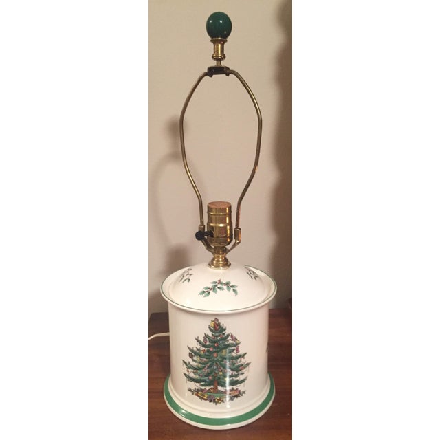 Vintage Spode Christmas Tree Table Lamp Chairish