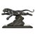 H. Gual, Art Deco Panther Sculpture, 1930, Metal & Marble For Sale - Image 10 of 10