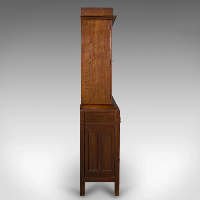Early 20th Century 1910s Antique Edwardian English Oak Billiard Scoreboard Cabinet For Sale - Image 5 of 13