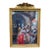 Vintage French Parisian Gold Wood Fabric Wall Art - 1 Pc For Sale