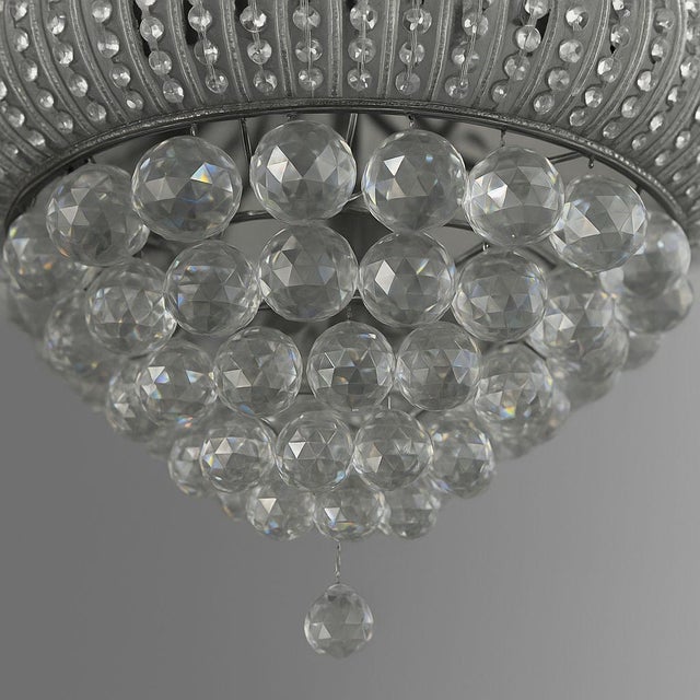 Vintage Crystal Chandelier, 1970s For Sale - Image 6 of 7