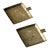 Vintage Brass Ashtray Pair For Sale