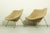 Gentleman and Lady Model Oyster lounge chairs by Pierre Paulin for Artifort, Netherlands, Shells covered with foam and...