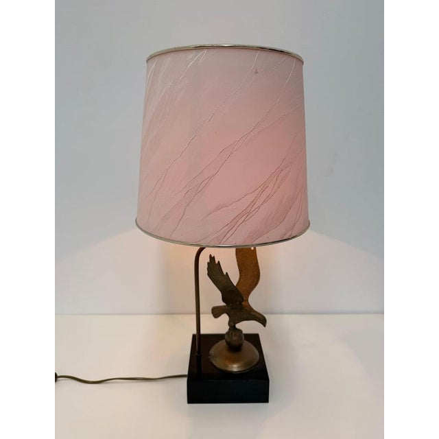 Metal Vintage Eagle Table Lamp For Sale - Image 7 of 8