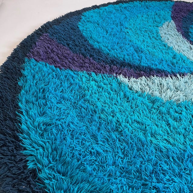 Extra Large Scandinavian High Pile Rya Rug from Ege Taepper, 1970s For Sale - Image 11 of 18
