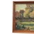 1970s Signed Landscape Painting of Pond With Autumn Trees in Wood Frame. For Sale - Image 4 of 10