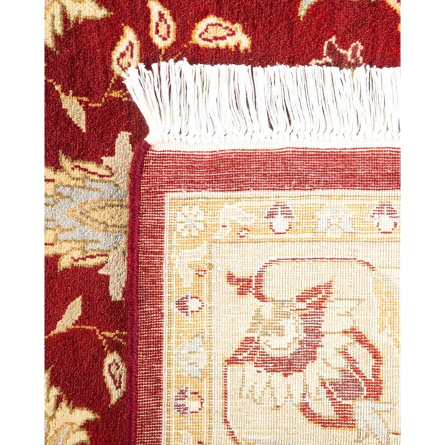 2000 - 2009 Mogul, One-of-a-Kind Hand-Knotted Area Rug - Red, 4' 3" x 6' 3" For Sale - Image 5 of 8
