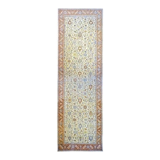 Persian Sultanabad Masters Wool 11x35 Rust, Light Blue & Ivory Handmade Area Rug #1141201 For Sale