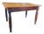 Antique Oak Small Dining Table With Turned Legs Slight Eastlake Styling For Sale