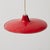 Antique French Hanging Lamp in Red Lacquered Metal For Sale - Image 10 of 11