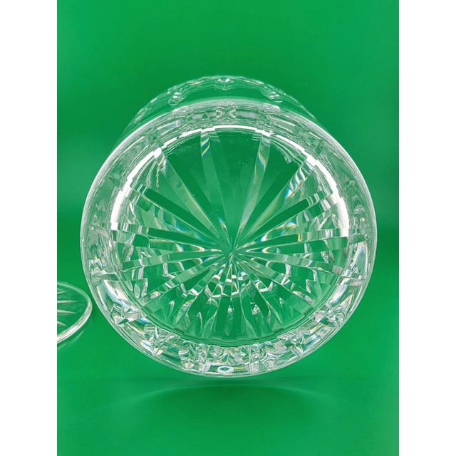 Traditional Vintage Waterford Crystal Lismore Lidded Biscuit Barrel Jar Canister Ireland For Sale - Image 3 of 12