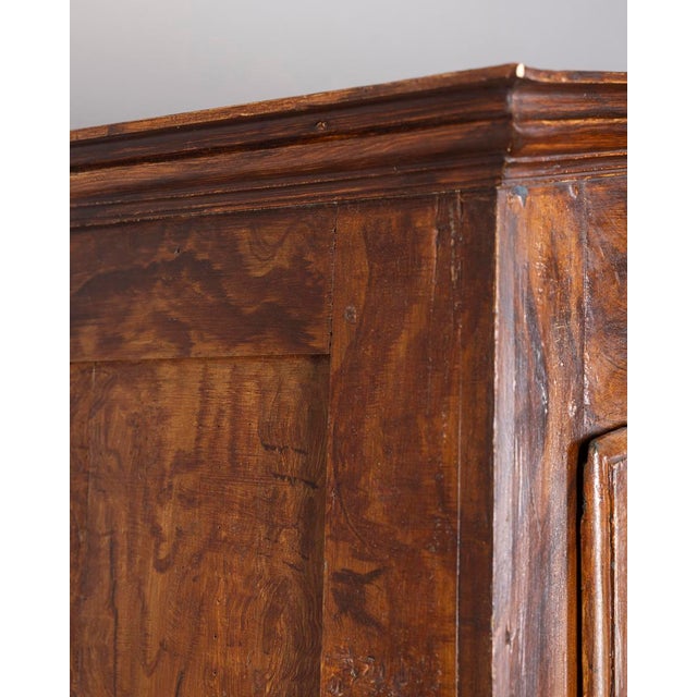 18th Century Classic Walnut Wood Wardrobe For Sale - Image 13 of 18