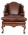 Old Hickory Tannery Leather Wingback Chair For Sale