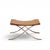 Mid 20th Century Mies Van Der Rohe for Knoll Mid Century Barcelona Stool With Cowhide Sling For Sale - Image 5 of 10