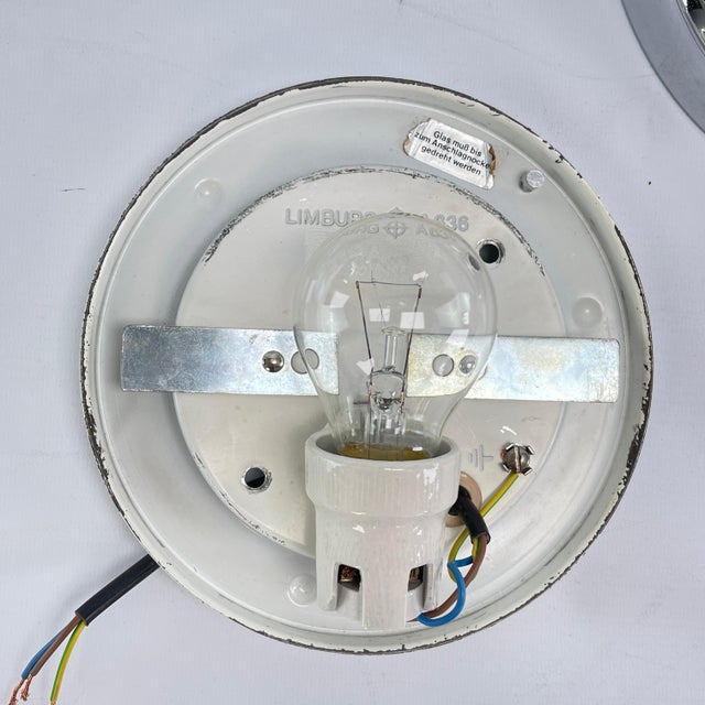 Vintage German Ceiling Lamp from Glashütte Limburg, 1970s For Sale - Image 9 of 10