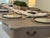 Greige Desk to Table by Extensole Vintage Transformer Table For Sale - Image 8 of 18