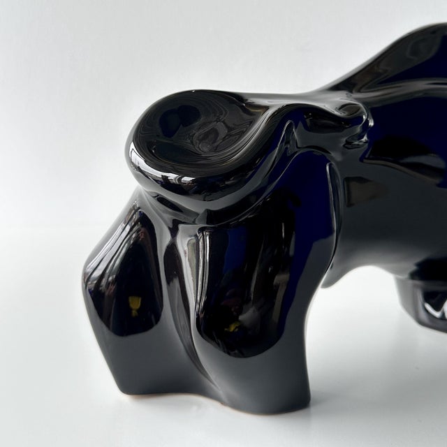 Late 20th Century Cubist Ceramic Bull Sculpture For Sale - Image 9 of 12