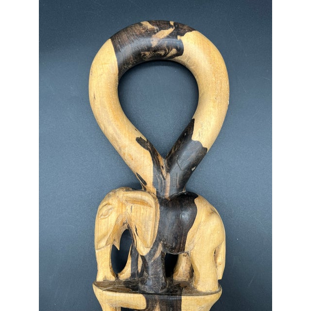 Vintage Walking Stick in Ebony For Sale - Image 4 of 11