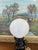 Black Mid 20th Century American Novelty Bar Lamp With Ceramic Drunk Man and Frosted Globe Shade For Sale - Image 8 of 9
