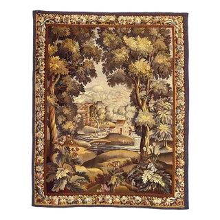 Antique French Aubusson Tapestry, 1890s For Sale