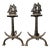 Fireplace Andirons with Naval Ship and Anchor from Bradley & Hubbard, 1920s, Set of 2 For Sale