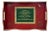 Red Rectangular Wooden Tray For Sale