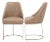 Essentials For Living Parissa Leather Armless Dining Chairs- Set of 2 For Sale