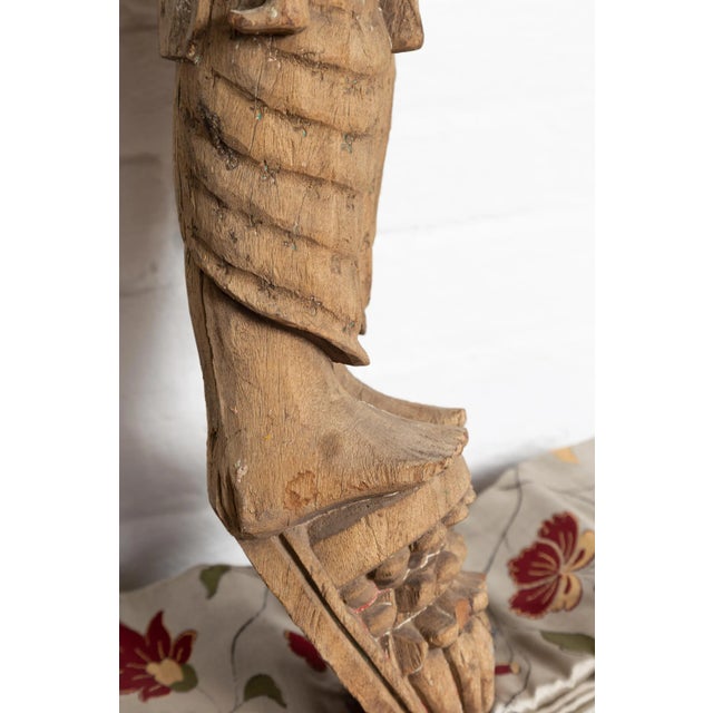 Hand Carved Indian Temple Carving Statue from Gujarat Depicting Mother and Child For Sale In New York - Image 6 of 13