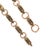 Victorian Early 20th Century Victorian Bronze Necklace, 18k Gold Heavy Link Chain Necklace, Chunky One of a Kind Antique Jewelry, Handmade Jewelry For Sale - Image 3 of 10