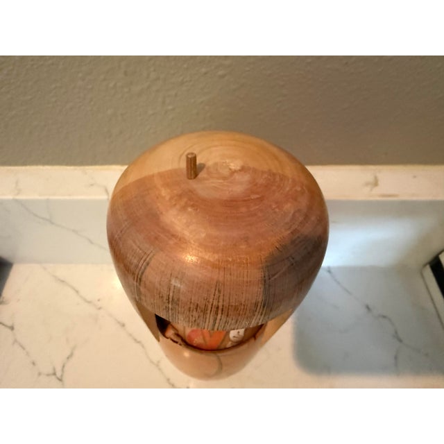 Vintage Kojo Tanaka Japanese Wooden Kokeshi Doll For Sale In Portland, OR - Image 6 of 11
