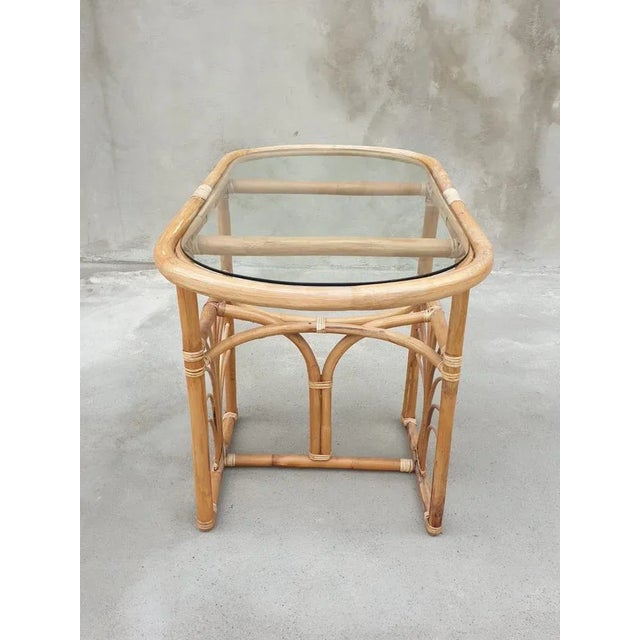 Italian Bamboo Chairs, 1960s, Set of 3 For Sale - Image 8 of 11