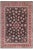 Shabby Chic Floral 1990's Pak-Persian Black/Red Wool Rug - 9'3'' X 12'3'' For Sale - Image 9 of 9