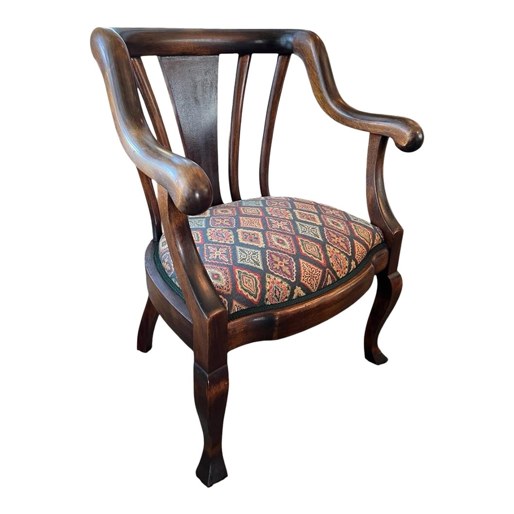 Early 20th Century Empire Scroll Chair in the Fashion of Muelller ...