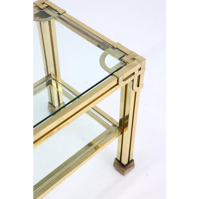 Hollywood Regency Bar Side Table with Wheels, 1970s For Sale - Image 4 of 11