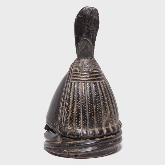 This helmet mask created by the Mende people of Sierra Leone was made for the women of their tribe to wear while dancing....