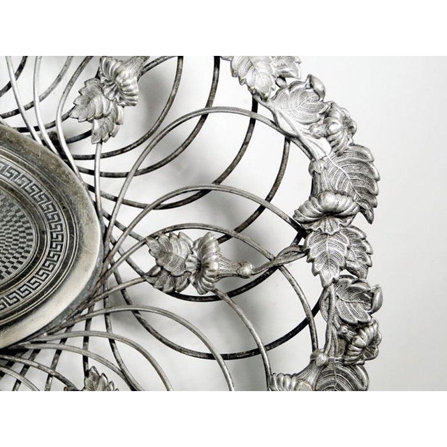 Art Nouveau Fruit Basket from Norblin & Co, Poland, 1900s For Sale - Image 12 of 15