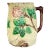 Vintage English Majolica Floral Pitcher For Sale