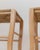 Vintage Wooden Stools with Handwoven Straw Seats and Curved Legs, 1980s, Set of 2 For Sale - Image 6 of 11