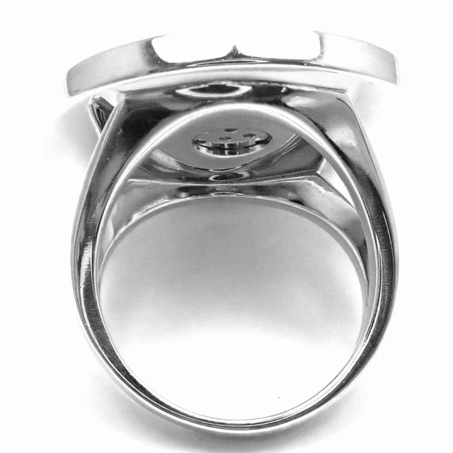 2000 - 2009 Bulgari 18k White Gold Diamond Ring For Sale - Image 5 of 10