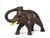Hand Carved Solid Wood Mother and Baby Elephant Trunk Up Figurines - a Pair For Sale - Image 10 of 12