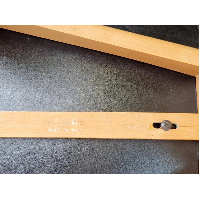 Vintage Beech Wood Leather Dining Chairs by Pietro Costantini for Ello, 1970s, Set of 4 For Sale - Image 4 of 12